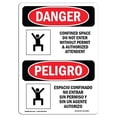 thumbnail image 1 of SignMission OS-DS-A-1218-VS-1083 12 x 18 Po Signe de Danger OSHA - Espace Confiné Ne Pas Entrer Bilingue, 1 of 1