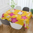 thumbnail image 2 of Yayeee Tablecloths 54" x 54" Rectangle Wrinkle Resistant Party Table Cover, Large Pink Stars, 2 of 8