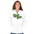thumbnail image 4 of Vegan Vibes Vegetarian Lifestyle Zip Up Hoodie Men's Women's Brisco Brands X, 4 of 6