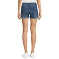 thumbnail image 4 of No Boundaries Midrise Double Button Shorts, Women's and Women's Plus, 4 of 5