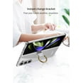 thumbnail image 4 of case for Samsung Z Fold 5 Case with Ring, Galaxy Z Fold 5 Case with Screen Protector Electroplating Border Design Protective Cover for Samsung Galaxy Z Fold 5, Crystal, 4 of 11