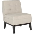 thumbnail image 3 of SAFAVIEH Angel Tufted Armless Club Chair Beige, 3 of 7