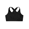 thumbnail image 3 of inlzdz Teens Girls Criss-Corss Back Training Bras Yoga Dance Gymnastics Practice Sports Bra Activewear Black 4, 3 of 4