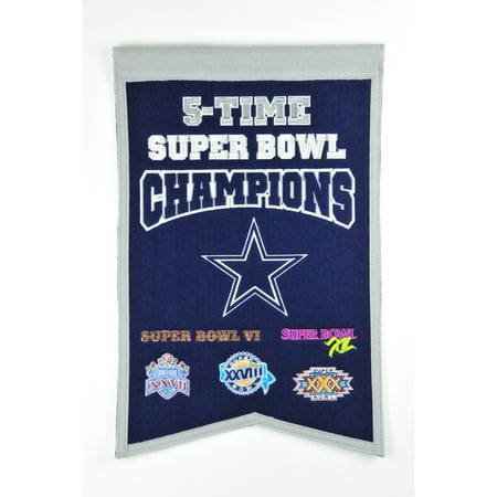 Super Bowl Dynasty Banner - Winning Streak - NFL Champions Super Bowl Banner, Dallas Cowboys