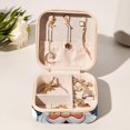 thumbnail image 6 of Santa Claus Travel Portable Jewelry Box - Square Organizer Box with Bracelet Holder, Earring Organizer – Store Rings, Earrings, Necklaces, Bracelets, and More! Suitable for Girls and Women, 6 of 6