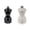 Black/Ivory, variant on Peugeot Bistro Pepper and Salt Mill Set, 4in - Essential Kitchen Tools with Adjustable Grinding Precision, Beechwood Mills - Enhance Flavors in Everyday Cooking (Saffron/Grey)