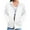 03-White, variant on Women's Sweatshirts Fashion Casual Full Zip Long Sleeve Hoodies Lightweight Loose Daily Hooded Sweatshirt Army Green L