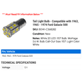 thumbnail image 2 of Tail Light Bulb - Compatible with 1963, 1965 - 1974 Ford Galaxie 500 1966 1967 1968 1969 1970 1971 1972 1973, 2 of 2