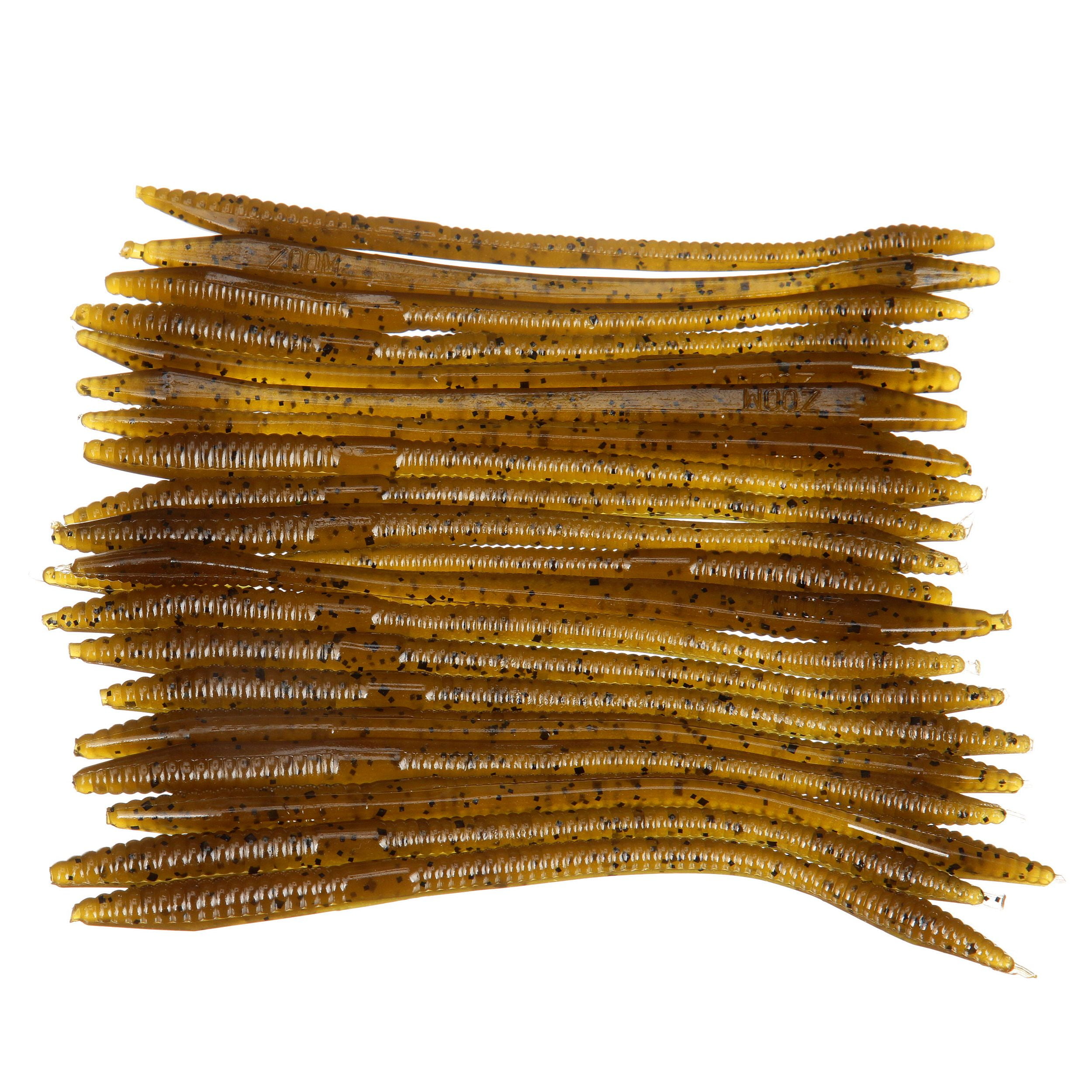 (2 pack) Zoom Trick Worm 6.5'' Green Pumpkin 20pk