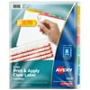 Avery 8 Tab Print & Apply Dividers, Index Maker, 5 Sets (11419)