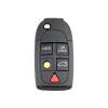 Funda de llave remota de coche carcasa de llave plegable con Ehuebsd tapa de 5 botones reemplazo para Volvo V70