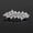 White K Full rhinestone, variant on Luxury Bridal Hair Barrette Clear Crystal Leaf Rhinestone Wedding Hair Clip