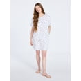 thumbnail image 3 of Joyspun Women's Dreamy Soft Collection Short Sleeve Sleepshirt, Sizes S/M-2X/3X, 3 of 7