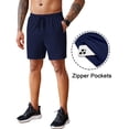 thumbnail image 2 of COOFANDY Men' Gym Shorts 5 Inch Athletic Workout Shorts Lightweight Casual Short with Zipper Pockets, 2 of 6