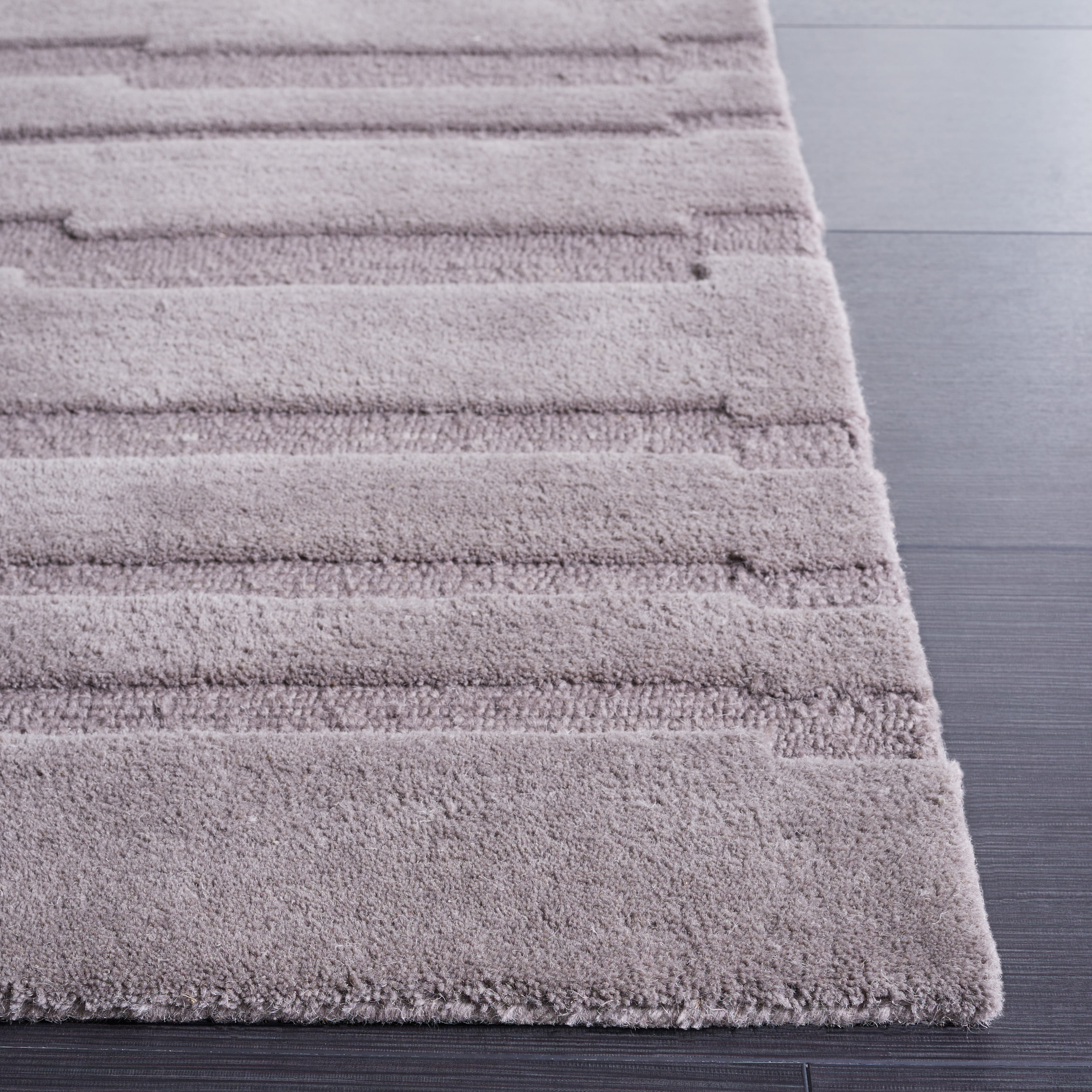 SAFAVIEH Chatham Emory Solid Area Rug, Grey, 5' x 8'
