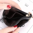 thumbnail image 4 of PENGX Mini Solid Color Zipper Wallet  Minimalist Textured Coin Purse  Versatile Lightweight Card Bag For Women, 4 of 7