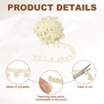 thumbnail image 3 of Uxcell Cinta de Borlas Pom Pom, Cinta de Borlas de 8 Yardas para Manualidades de Costura DIY, Accesorio para Pantalla de Lámpara, Vestido, Cortina, Ropa, Almohada, Decoración del Hogar, Beige, 3 of 7