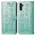thumbnail image 1 of Funda Cartera FOXDOCK para Samsung Galaxy A24 4G , Flip PU con Relieve de Gatos y Perros, Tarjetero y Soporte, 1 of 6