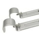 thumbnail image 3 of 4 Piezas de Soporte de Barra de Poste de Cortina de Metal Ajustable Soportes de Montaje en Pared 19,05 Mm Plata, 3 of 5