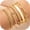 Gold-A, variant on Gold/Silver Plated Bracelets for Women Stack,Bangle Cuff Bracelet Set Non Tarnish Jewelry for Women Trendy