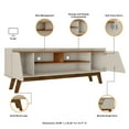 thumbnail image 4 of Manhattan Comfort Marcus 62.99 TV Stand with Solid Wood Legs in Beige and Nature, 4 of 8