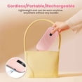 thumbnail image 5 of Heating Pad for Period Cramps, Fast Heating with 5 Heat Levels and 4 Massage Modes, Portable Menstrual Heating Pad, Belly Period Massager for Women and Girls, Pink, 5 of 16