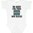 thumbnail image 3 of Inktastic Auto Mechanic Daddy Still Plays with Blocks Boys or Girls Baby Bodysuit, 3 of 5