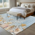 thumbnail image 4 of 6'x9' Area Rugs, Starfish Summer Beach Indoor Outdoor Area Rug for Living Room Bedroom, Coastal Ocean Wooden Sea Shell Washable Bathroom Rugs Kitchen Floor Carpet Mats Home Decor Aesthetic, 4 of 8