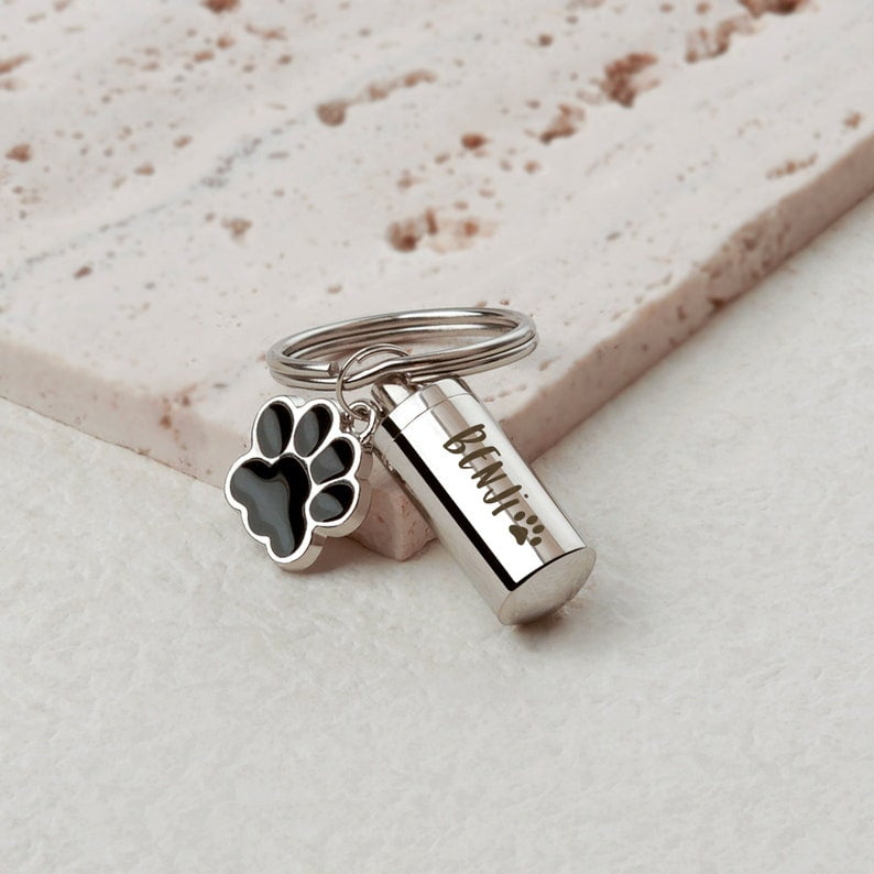 Dog Ashes Keepsake Pet Urns Keychain for Dogs Personalized