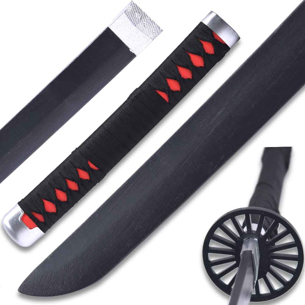Tanjiro Kamado Wood Nichirin Katana – Demon Slayer Cosplay Prop, 41 in