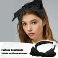 thumbnail image 3 of Unique Bargains Big Bowknot Headband Hairband for Women Black 1.2 Inch Wide 1 Pcs, 3 of 7