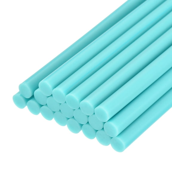 Unique Bargains 20pcs Hot Melt Glue Gun Sticks,100mm x 7mm for Most Glue Gun,Light Blue