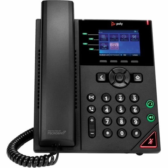 Pre-Owned Poly OBi VVX 250 IP Phone - Corded - Corded - Desktop, Wall Mountable - Black (89k69aa-aba)