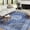 Gray blue, variant on 2*3ft/2*6ft/5*7ft/8*10ft/9*12ft/10*13ft Area Rug for Living Room, Washable Boho Vintage Floral Area Rugs, Soft Faux Lamb Velvet Rug & TPR Non-Slip Backing Carpet for Bedroom,Bathroom, Dining Room