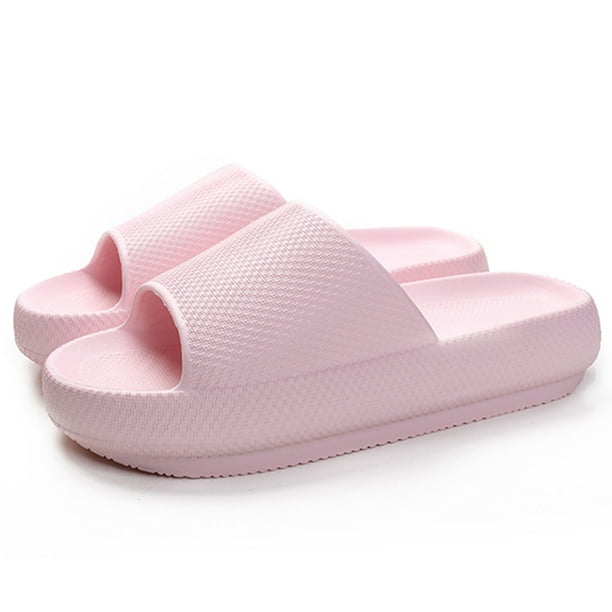 Casa Diapositivas Zapatos Ducha Almohada Suela Gruesa Antideslizante para Mujeres Y Hombres
