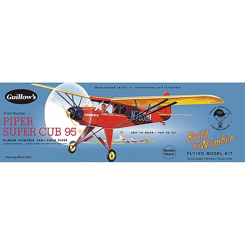 03 Balsa Wood Piper Cub 95 Plane Guillows Model Kit
