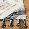 thumbnail image 4 of SAFAVIEH Kenya Jacqueline Geometric Diamonds Wool Area Rug, Grey/Black, 5' x 8', 4 of 7