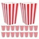 thumbnail image 3 of 25 vasos para palomitas de maíz, recipientes de papel clásicos para palomitas de maíz, cajas para palomitas de maíz con rayas retro, cajas para refrigerios, vasos de papel para refrigerios, recipien, 3 of 5