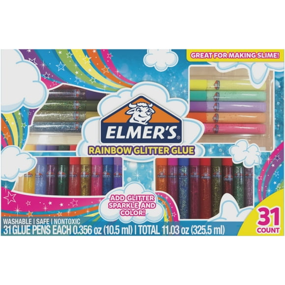 Elmer's Stylos à Paillettes 31/pkg-Arc-en-Ciel