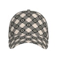 thumbnail image 2 of Haiem Daisy Plaid Black Baseball Cap Dad Hat Cotton Soft Adjustable Fashion Hats for Men Women Unisex Style Headwear, 2 of 9