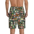 thumbnail image 5 of Salouo Alcohol Bottles Pattern Men's Sleep Pajama Shorts,Pajama Bottoms Elastic Waistband Sleep Pajama Short PJ Shorts for Men -, 5 of 6