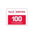 thumbnail image 5 of 100 Sobres De Catálogo Blancos De Seguridad Autosellados De 9 X 12 - 28 Lb - Sello Rápido Ultrafuerte Tintado De Seguridad 9 X 12 Pulgadas (38100), 5 of 5