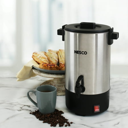 Commercial Coffee Urn Stainless Steel - Nesco CU-25 25-cup Stainless Steel Coffee Urn