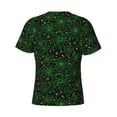 thumbnail image 6 of Vsdgher Green Bright Web with Spiders Print Men's Dry Fit Mesh Athletic Shirts Moisture Wicking Tennis T-Shirt Tops, 6 of 9