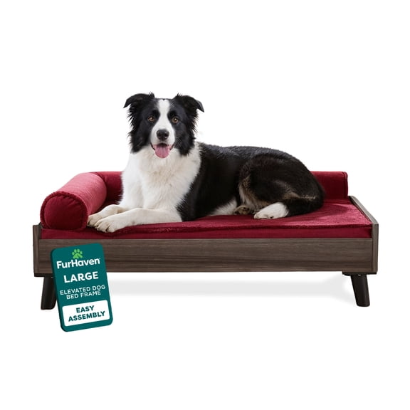 FurHaven Pet Products Bed Frame for Pet Beds - Gray Wash, Large
