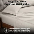 thumbnail image 4 of BNM 300 Thread Count Egyptian Cotton Pillowcase Set, Standard, Light Grey, 4 of 5