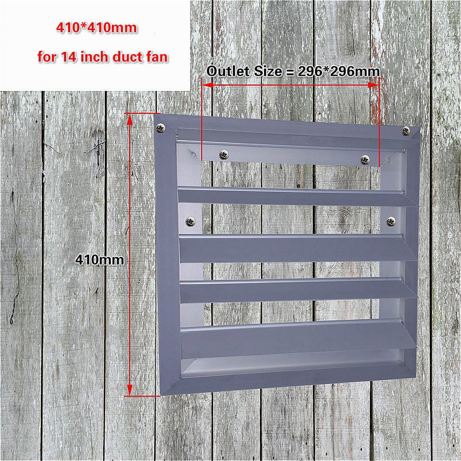 1Pc x Aluminum alloy Gravity Louvers Gravity Shutters for 10/12/14/16 Inch Duct Fan Exhaust Hood Range Hood Exhaust Fan Air Vent
