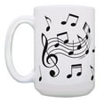 thumbnail image 2 of ThisWear Musical Mug Music Note Mug Guitar Related Gifts Musician Mug Music Gift Ideas Music Mug Set 2 Pack 15oz Coffee Mugs, 2 of 4