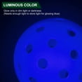 thumbnail image 5 of Uxcell Pickleball Balls Glow in the Dark Pickleball Outdoor Pickleball Balls with Mesh Bag for Indoor Outdoor Blue, 5 of 8