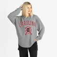 thumbnail image 4 of Women's Gameday Couture Gray South Carolina Gamecocks Oversized Training Day Corded Sweatshirt, 4 of 6